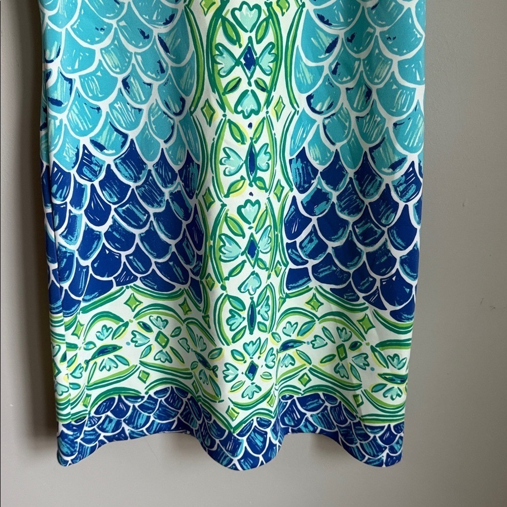 Lilly Pulitzer Perla Shift Dress - Scuba Scale Medium - Picture 4 of 9